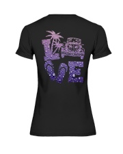Hippie - Car Purple Rain 2 Sides Premium Fit Ladies Tee tile