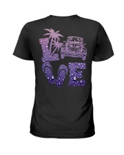 Hippie - Car Purple Rain 2 Sides Ladies T-Shirt tile