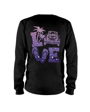 Hippie - Car Purple Rain 2 Sides Long Sleeve Tee tile