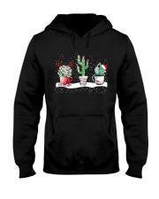 Garden - Succulent Cactus Snow Hooded Sweatshirt tile