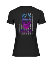Skull She Lived 2 Sides Premium Fit Ladies Tee tile