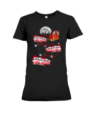Camper Christmas Moon Premium Fit Ladies Tee tile