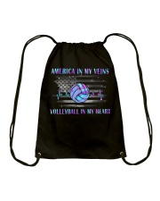 Volleyball In My Heart Drawstring Bag tile