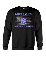 Volleyball In My Heart Crewneck Sweatshirt tile