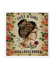 Book - Just A Girl Sticker tile