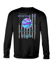 Basketball Mom Purple 2 Sides Crewneck Sweatshirt tile