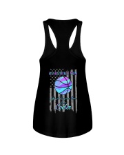 Basketball Mom Purple 2 Sides Ladies Flowy Tank tile