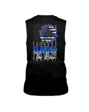 Police Blue Sunflower 2 Sides Sleeveless Tee tile
