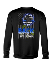 Police Blue Sunflower 2 Sides Crewneck Sweatshirt tile