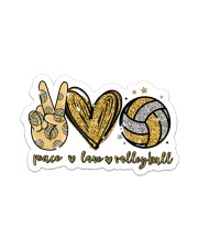 Sticker - Volleyball - Peace Love Volleyball Sticker - Single (Vertical) front