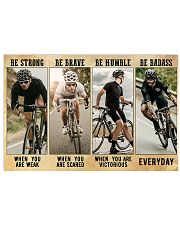 Cycling - Be Strong 17x11 Poster front