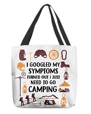 Camping - My Symptoms All-over Tote back