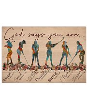 Golf - God Says You Are 17x11 Poster front