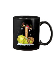 Softball Christmas Lights Mug tile