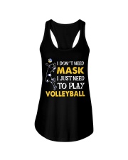 Volleyball - I Don't Need Mask Ladies Flowy Tank tile
