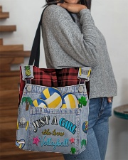 Just A Girl Who Loves Volleyball All-over Tote aos-all-over-tote-lifestyle-front-09