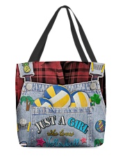 Just A Girl Who Loves Volleyball All-over Tote front