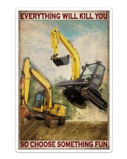 Excavator So Choose Something Fun Sticker - Single (Vertical) thumbnail