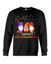 Gnome Happy HalloThanksMas Crewneck Sweatshirt tile