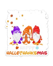 Gnome Happy HalloThanksMas Sticker tile