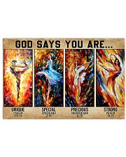 Ballet God Says You Are 17x11 Poster front
