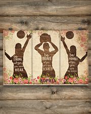Custom Volleyball Be Strong Poster 17x11 Poster poster-landscape-17x11-lifestyle-14