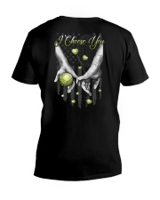 Tennis I Choose You 2 Sides V-Neck T-Shirt tile