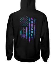 Crochet Blue Flag 2 Sides Hooded Sweatshirt tile