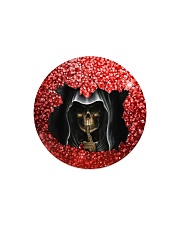 Skull Round Christmas Circle Magnet tile