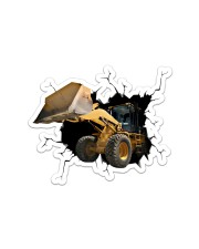 Bulldozer Crack Sticker - Single (Horizontal) front