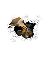 Bulldozer Crack Sticker tile