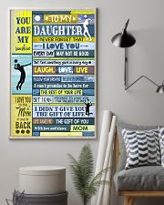 Volleyball To My Daughter 11x17 Poster lifestyle-poster-1