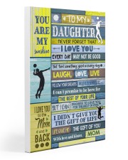 Volleyball To My Daughter Gallery Wrapped Canvas Prints tile