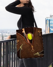 Softball Leather All-over Tote aos-all-over-tote-lifestyle-front-05