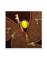 Softball Leather Sticker tile