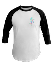 Mermaid Love Flag 2 Sides Baseball Tee tile