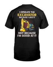I Operate The Excavator 2 Sides Premium Fit Mens Tee tile