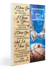 Basketball Couple I Choose You 20x30 Gallery Wrapped Canvas Prints thumbnail