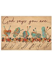 Knitting God Say You Are 17x11 Poster front