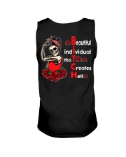 Skull And Roses 2 Sides Unisex Tank tile