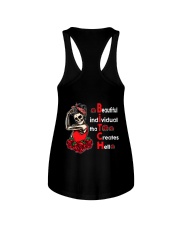 Skull And Roses 2 Sides Ladies Flowy Tank tile