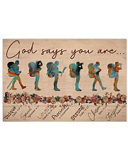 Hiking God Says You Are 17x11 Poster front