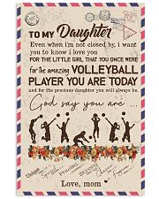 To My Daughter Volleyball Player 11x17 Poster front
