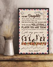 To My Daughter Volleyball Player 11x17 Poster lifestyle-poster-3