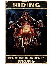 Motorcycle Because Murder Is Wrong 11x17 Poster front