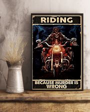 Motorcycle Because Murder Is Wrong 11x17 Poster lifestyle-poster-3