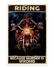 Motorcycle Because Murder Is Wrong Sticker tile