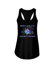 Volleyball In My Heart Ladies Flowy Tank tile