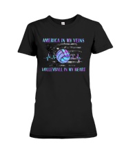 Volleyball In My Heart Premium Fit Ladies Tee tile