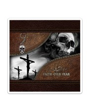 Skull Faith Over Fear Sticker - Single (Vertical) thumbnail